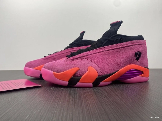 Reps TBK SmoothTexture DH4121- Shocking Pink 4190 Retro 14 Low Jordan 1014
